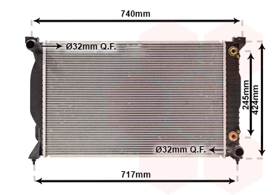 Radiateur Van Wezel 03002229