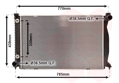 Radiateur Van Wezel 03002232