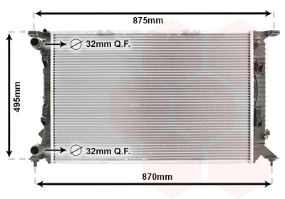 Radiateur Van Wezel 03002292