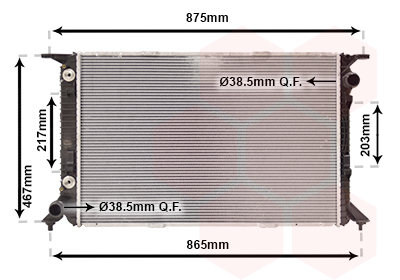 Radiateur Van Wezel 03002331