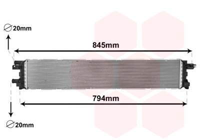 Radiateur Van Wezel 03002366