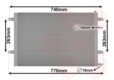 Radiateur Van Wezel 03002417