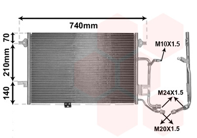 Airco condensor Van Wezel 03005137