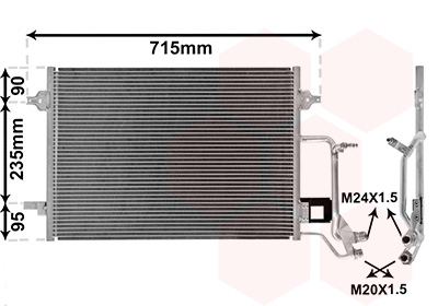 Airco condensor Van Wezel 03005140