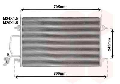 Airco condensor Van Wezel 03005175