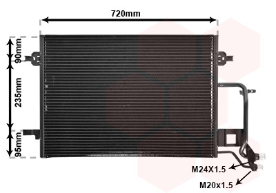 Airco condensor Van Wezel 03005176