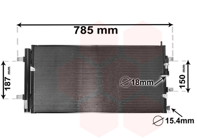 Airco condensor Van Wezel 03005353