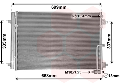 Airco condensor Van Wezel 03005368