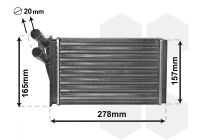 Kachelradiateur Van Wezel 03006097