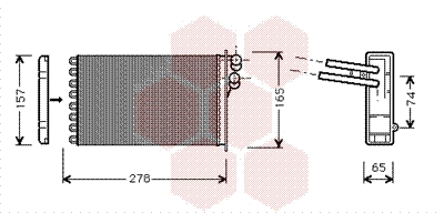 Kachelradiateur Van Wezel 03006156