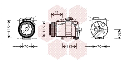 Airco compressor Van Wezel 0300K014