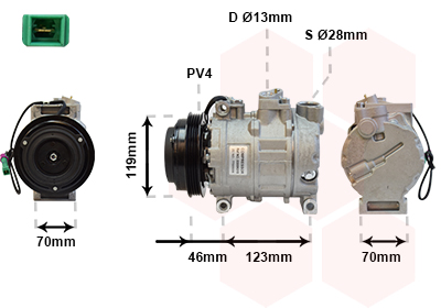 Airco compressor Van Wezel 0300K015