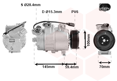 Airco compressor Van Wezel 0300K342