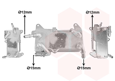 Oliekoeler, automatische transmissie Van Wezel 03013722