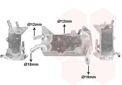 Oliekoeler, automatische transmissie Van Wezel 03013729