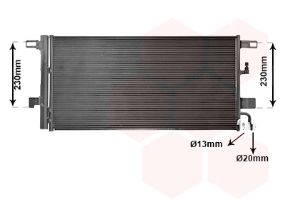 Airco condensor Van Wezel 03015703