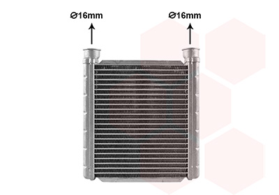 Kachelradiateur, interieurverwarming Van Wezel 03016702