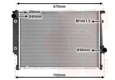 Radiateur Van Wezel 06002092