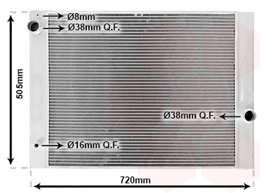 Radiateur Van Wezel 06002285