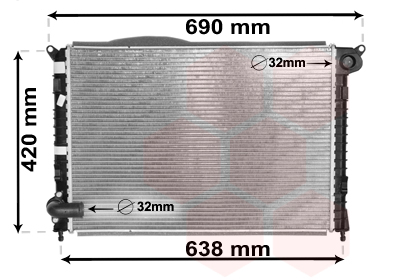 Radiateur Van Wezel 06002286