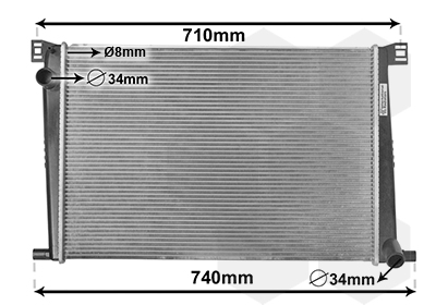 Radiateur Van Wezel 06002356