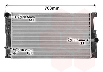 Radiateur Van Wezel 06002549