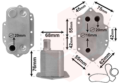 Van Wezel Oliekoeler motorolie 06003554