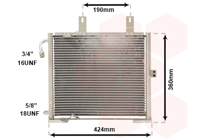 Airco condensor Van Wezel 06005147