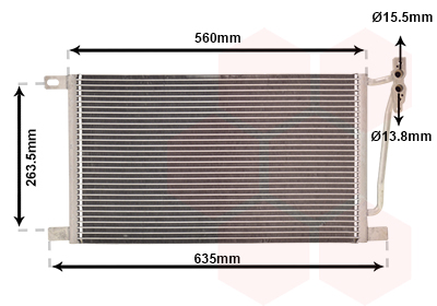 Airco condensor Van Wezel 06005215