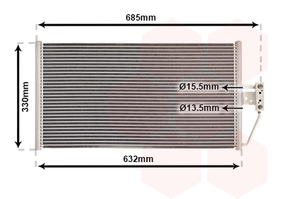 Airco condensor Van Wezel 06005254