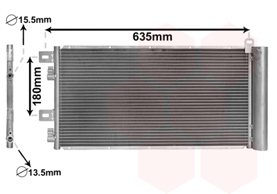 Airco condensor Van Wezel 06005256