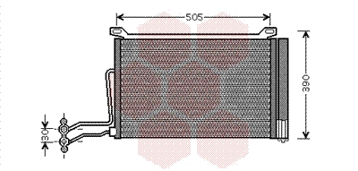 Airco condensor Van Wezel 06005264