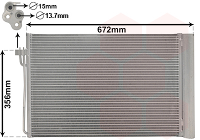 Airco condensor Van Wezel 06005267