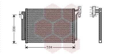 Airco condensor Van Wezel 06005281