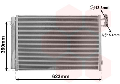 Airco condensor Van Wezel 06005295