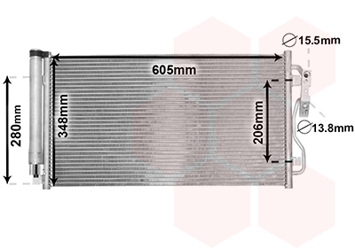 Airco condensor Van Wezel 06005434