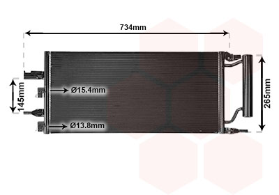 Airco condensor Van Wezel 06005607