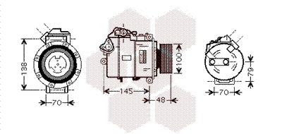 Airco compressor Van Wezel 0600K328