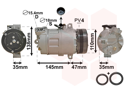 Airco compressor Van Wezel 0600K395