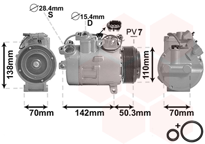 Van Wezel Airco compressor 0600K428