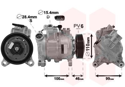 Airco compressor Van Wezel 0600K489