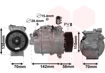 Airco compressor Van Wezel 0600K496