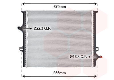 Radiateur Van Wezel 06012734