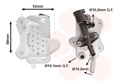 Oliekoeler motorolie Van Wezel 06013716