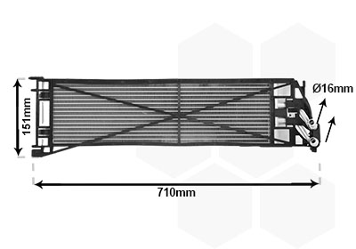Oliekoeler motorolie Van Wezel 06013764