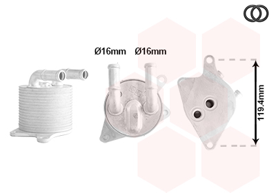 Oliekoeler, automatische transmissie Van Wezel 06013774
