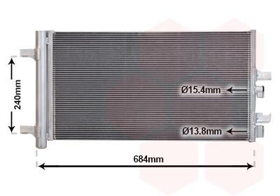 Airco condensor Van Wezel 06015704