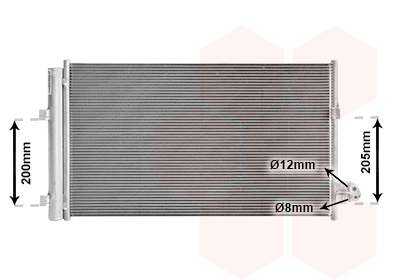 Airco condensor Van Wezel 06015708