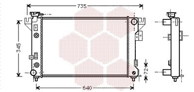 Radiateur Van Wezel 07002032