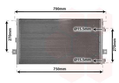 Airco condensor Van Wezel 07005037